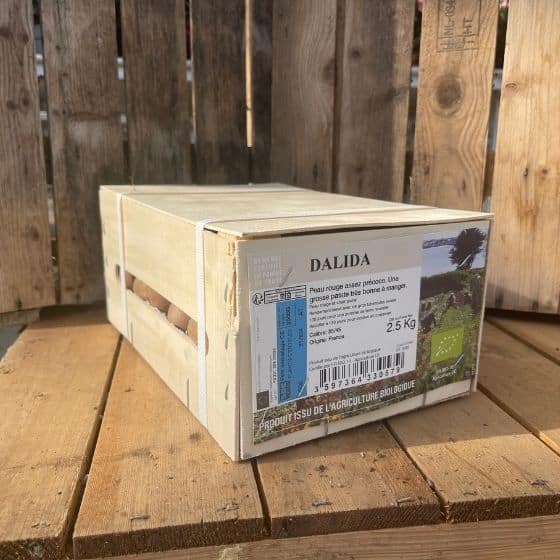 Pomme de terre Dalida BIO - Boite de 2,5Kg - calibre 35-45mm - Bon Plant Pomme de Terre