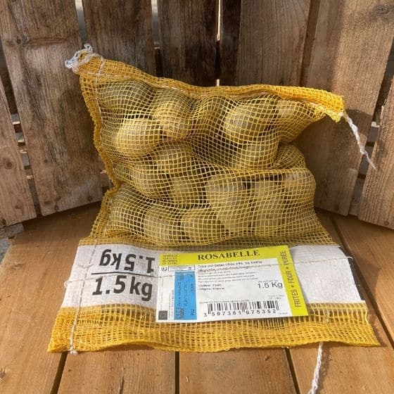 Pomme de terre Rosabelle - Sac de 1,5 Kg - calibre 35-45mm - Bon Plant Pomme de Terre