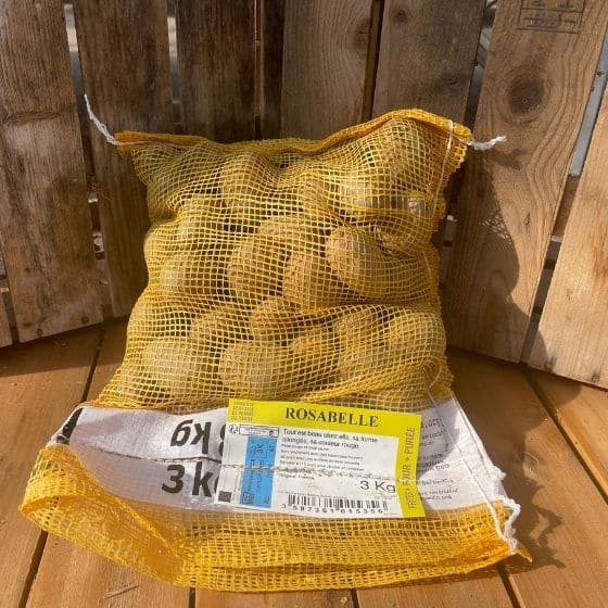 Pomme de terre Rosabelle - Sac de 3Kg - calibre 35-45mm - Bon Plant Pomme de Terre