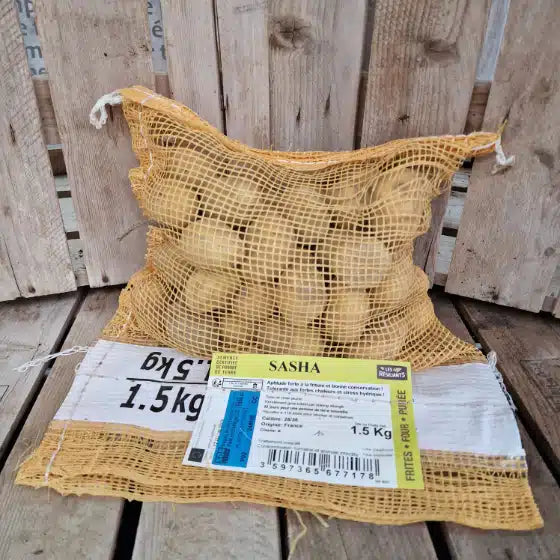 Pomme de terre Sasha - Sac de 1,5Kg - Calibre 28-35mm - Bon Plant Pomme de Terre