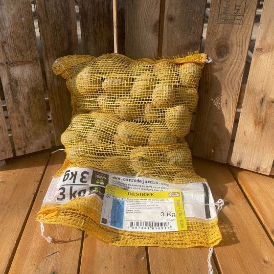 Pomme de Terre Désirée – Sac de 3 Kg – Calibre 35/45 mm - Bon Plant Pomme de Terre