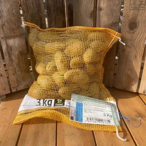 Pomme de terre Linzer Delikatess - Sac de 3 Kg - Calibre 25/32 mm - Bon Plant Pomme de Terre