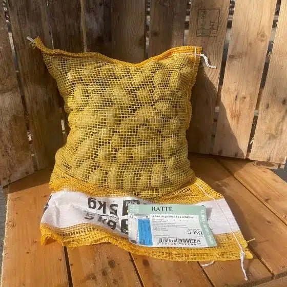 Pomme de terre Ratte - Sac de 5 Kg calibre 25-32 mm - Plants potagers - Jardinerie Ferriere Fleurs